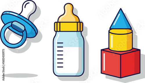 Baby Milk Bottle Vector