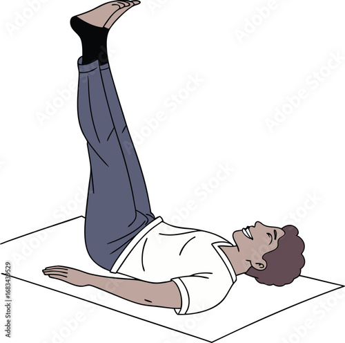 woman doing yoga exercise
