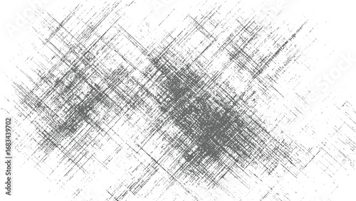 Subtle Sprayed Ink Grain Texture Overlay, Black and White Grunge texture  Rough Vintage Distressed Abstract Gritty vector design on transparent background
