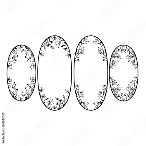 Luxury Wedding Crest Monogram with Delicate Leaf Wreath