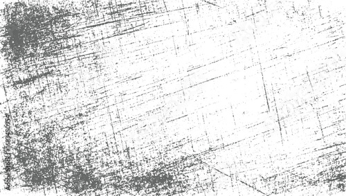 White Grunge Texture with Black Scratches, Distressed Minimalist Monochrome Surface, Vintage Noise Urban  Overlay  Abstract Mild Textured Effect, Black on White Illustration background