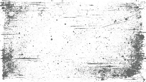 Distress Subtle Sprayed Ink Grain Texture Overlay, Black and White Grunge Abstract Rough Vintage Distressed Surface vector design on transparent background