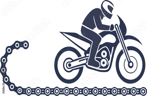 motorcycle on a white background
