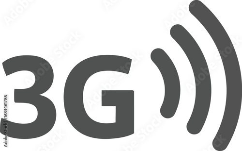 3g signal icon connectivity wireless network internet technology mobile communication digital signal waves vector
