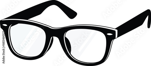 Classic retro style eyeglasses optical frames vintage fashion accessory vector