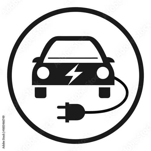 Automobile service sign with car wash icon and silhouette vector illustration
