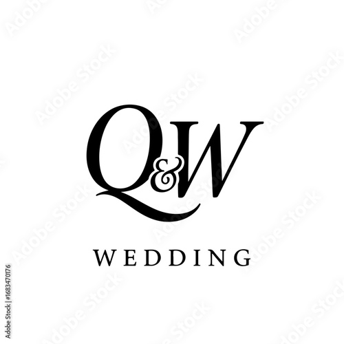 Premium QW Monogram Logo for Luxury Fashion and Boutique Branding