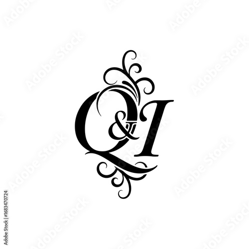 Professional QI Monogram Logo for Corporate Identity and Branding