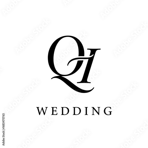 Stylish QI Lettermark Logo for Contemporary Business Identity Design