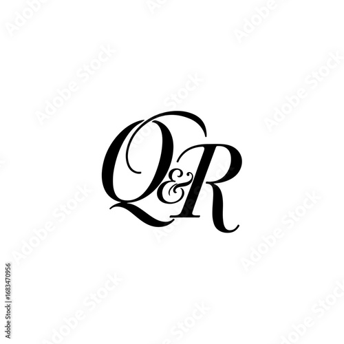Luxury QR Typography Logo for Premium and Elegant Businesses
