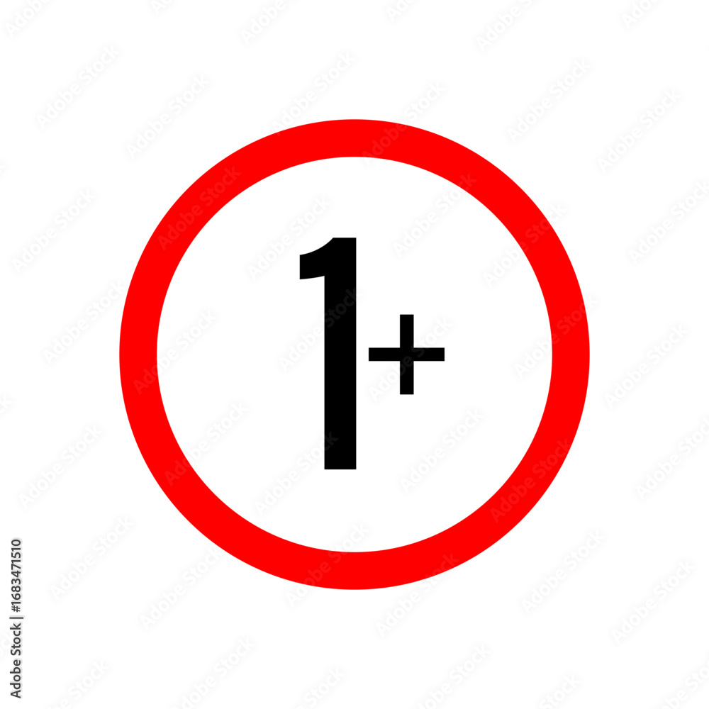 Obraz premium 1+ icon