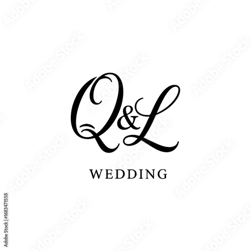 Elegant QL Monogram Logo for Creative and Personal Brand Projects