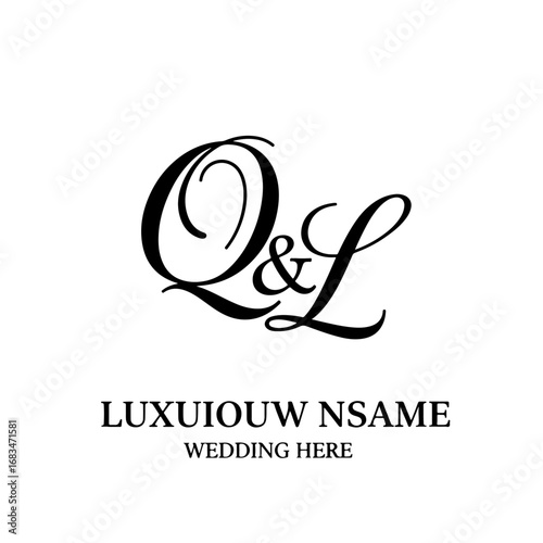 Stylish QL Typography Logo for Fashion and Beauty Brand Identity