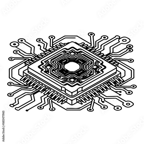 Central processing unit cpu microchip technology digital circuit board innovation data