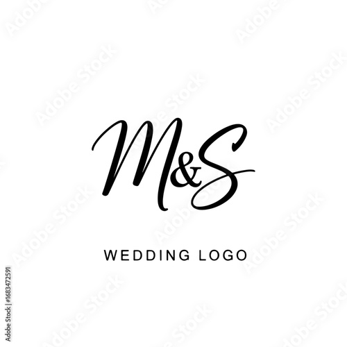 Modern MS Typography Monogram Logo for Professional Business Identity