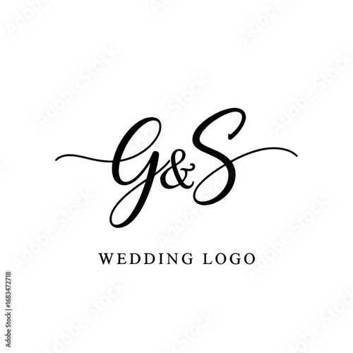 VS Minimalist Wedding Monogram Logo