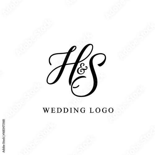 Modern HS Typography Logo for Professional Business Branding