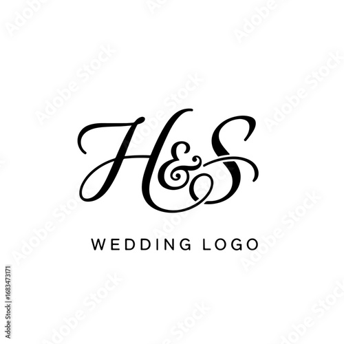 Luxury HS Monogram Logo Design for Fashion and Beauty Brands