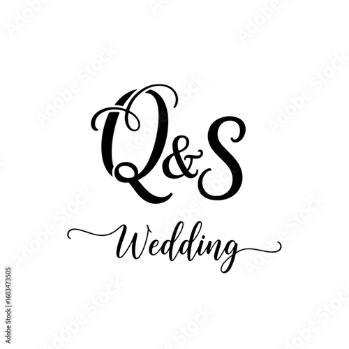 Minimalist QS Initial Logo