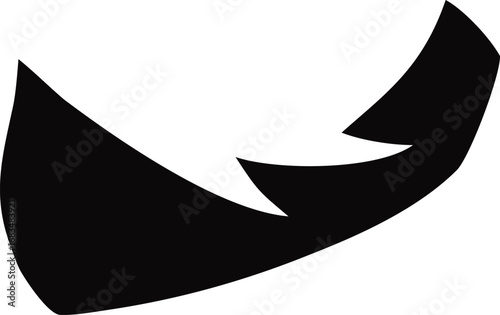 black and white arrow