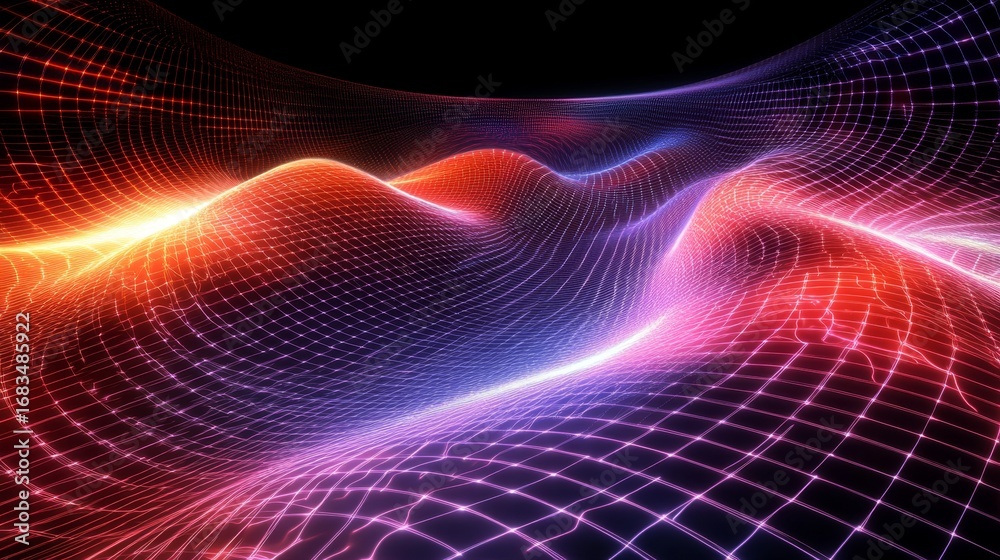 Exploring the digital matrix a glowing grid cyberspace adventure in virtual reality environments