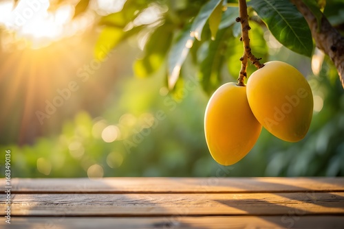 ripe apricots on the tree