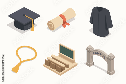 isometric icon items isolated on white background extension cord usb charger charging brick socket strip plug prong cable reel. isometric icon items isolated on white background graduation