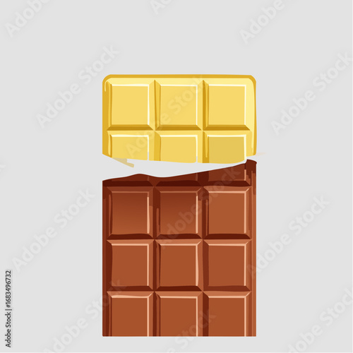 Brown and White Chocolate Bars