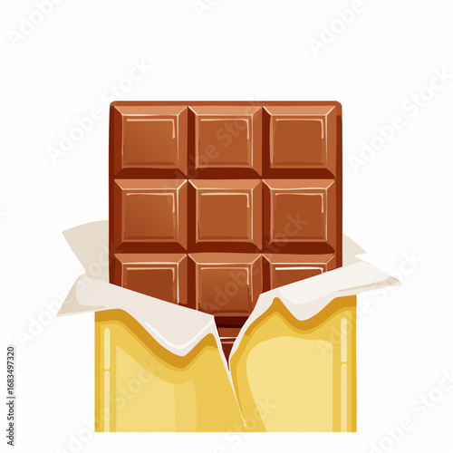 Milk Chocolate Bar in Yellow Wrapper