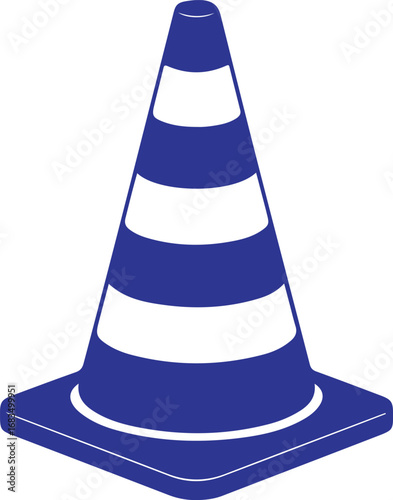 Safety cone vector icon