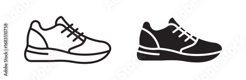 Elegant male shoes vector icon 
