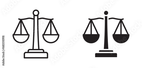 Scales of justice  icon for apps and websites