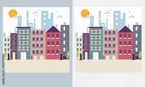 BEAUTIFUL CITY HOUSE VECTOR ART