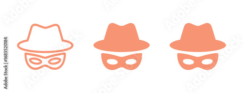 Transparent PNG available
Incognito icon. Browse in private. Vector illustration.