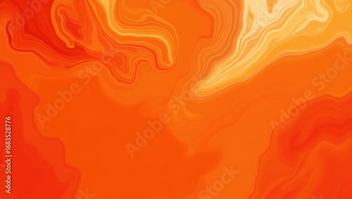 A dynamic abstract design features flowing, warm orange and yellow hues, creating a captivating and vibrant visual effect.