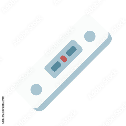 A single positive antigen rapid test device on black background