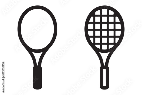 Black tennis racket vector, tennis racket art, tennis racket vector art design, Vector of tennis racket art, tennis racket isolated