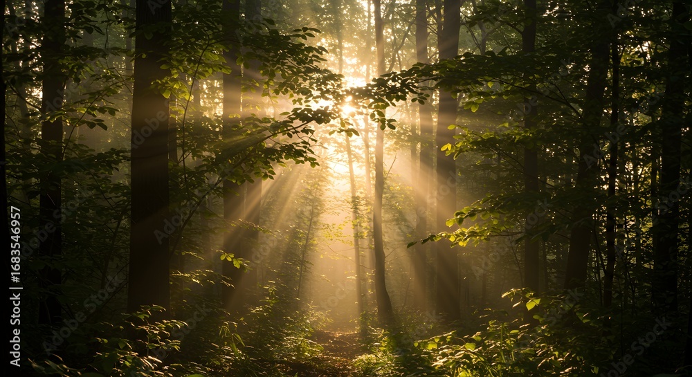 Fototapeta premium Morning Light Silhouettes