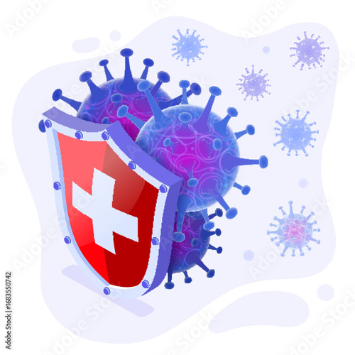 Immunity Shield Protecting Against Coronavirus
