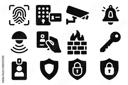 Badge data icon user key protection privacy vector keypad security shelf surveillance