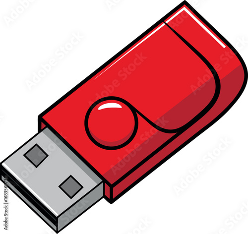 usb flash drive design illustration removable vector on white background