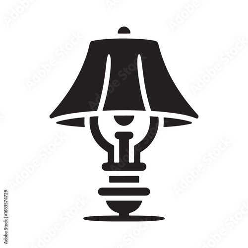 lamps vector silhouette outline logo design concept illustration