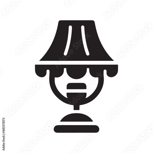 lamps vector silhouette outline logo design concept illustration