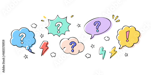 Happy birthday candles on a cartoon bubble icon symbolizing a person thinking of a business idea