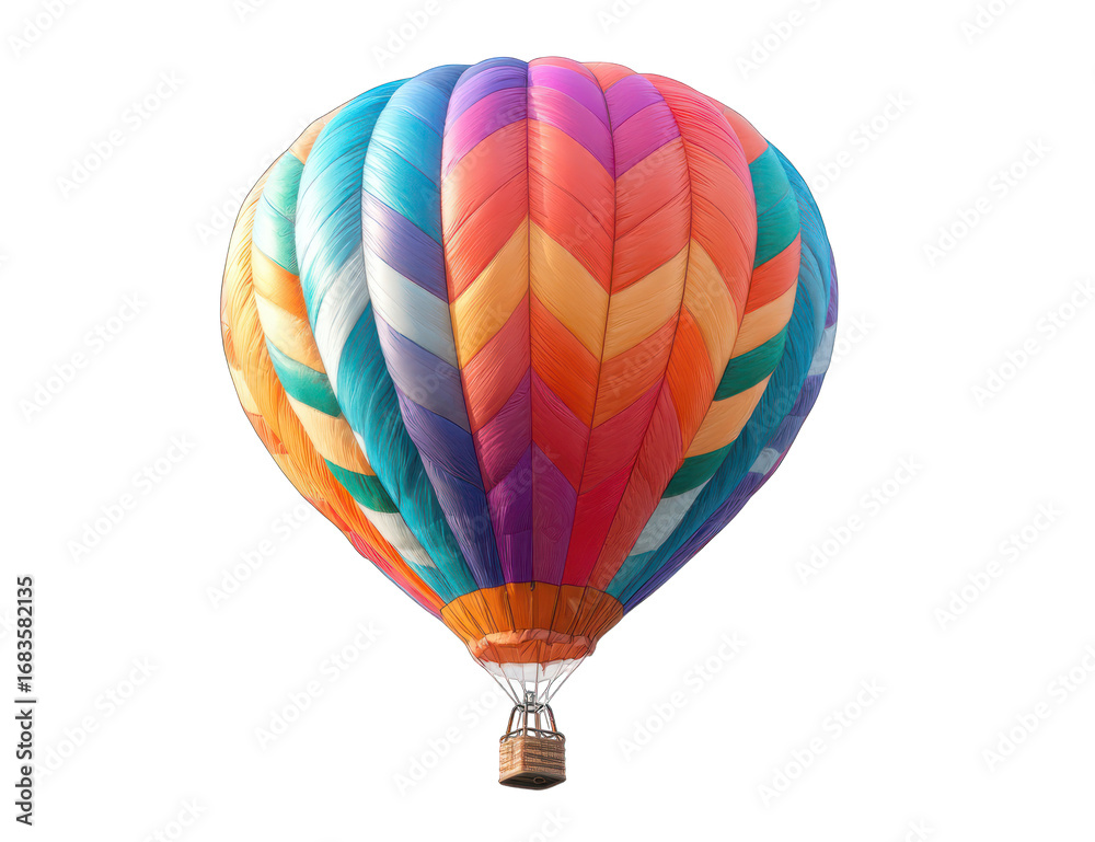 Fototapeta premium Vibrant hot air balloon