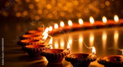 Diwali / Festival of Lights (Diyas & Rangoli)