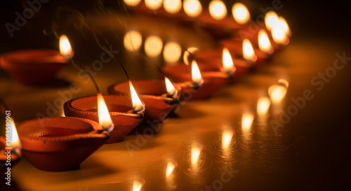 Diwali / Festival of Lights (Diyas & Rangoli)