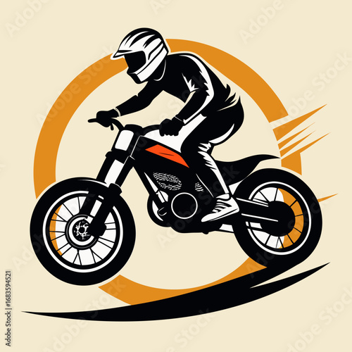 motorcycle rider silhouette