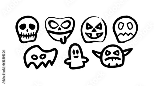 vector illustration of a helloween icon