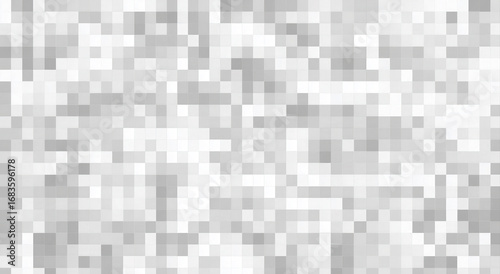 Abstract gray pixelated mosaic background creating modern digital effect